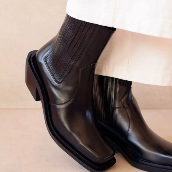 Alohas Ranch black western cowboy boots SZ 42/11 - Picture 12 of 15